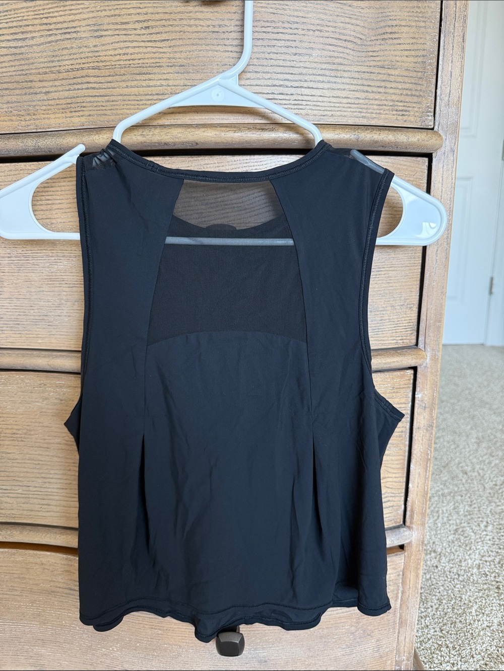 lululemon athletica Black Mesh-Back Tank Top with Stud Accents - Picture 2 of 2